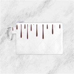 Illustration-chocolate-dropping-chocolate-background-vector Canvas Cosmetic Bag (small)