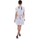 Illustration-chocolate-dropping-chocolate-background-vector Short Sleeve Shoulder Cut Out Dress  View2