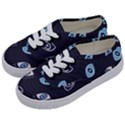 Eyes Evil Eye Blue Pattern Design Kids  Classic Low Top Sneakers View2
