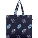 Eyes Evil Eye Blue Pattern Design Canvas Travel Bag View1