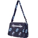 Eyes Evil Eye Blue Pattern Design Front Pocket Crossbody Bag View2