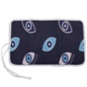 Eyes Evil Eye Blue Pattern Design Pen Storage Case (M) View1