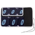 Eyes Evil Eye Blue Pattern Design Pen Storage Case (M) View2