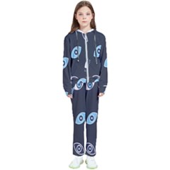 Eyes Evil Eye Blue Pattern Design Kids  Tracksuit
