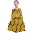 Oranges Slices  Pattern Kids  Midi Sailor Dress View1