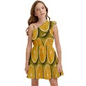Oranges Slices  Pattern Kids  One Shoulder Party Dress View1