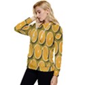 Oranges Slices  Pattern Women s Lightweight Drawstring Hoodie View2