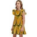 Oranges Slices  Pattern Kids  Winged Sleeve Dress View2