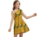 Oranges Slices  Pattern Kids  One Shoulder Party Dress View2