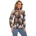 Snail Shells Pattern Arianta Arbustorum Women s Puffer Bubble Jacket Coat View3