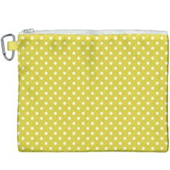 Polka-dots-yellow Canvas Cosmetic Bag (xxxl) by nate14shop