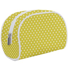 Polka-dots-yellow Make Up Case (large) by nate14shop