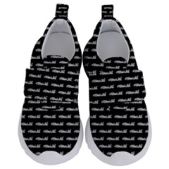 Be Wild Text Motif Pattern Kids  Velcro No Lace Shoes