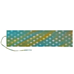 Abstract-polkadot 01 Roll Up Canvas Pencil Holder (l) by nate14shop