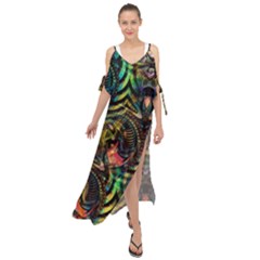 Img 20220810 035128 (6000 X 6000 Pixel) Maxi Chiffon Cover Up Dress by Drippycreamart