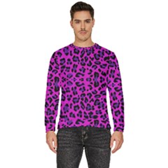 Pattern-tiger-purple Men s Fleece Sweatshirt