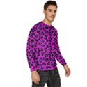 Pattern-tiger-purple Men s Fleece Sweatshirt View3
