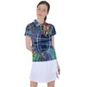 Color-background-structure-lines- Women s Polo Tee View1