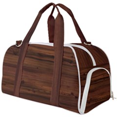Texture-dark Wood Burner Gym Duffel Bag