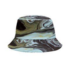Abstract Painting Black Inside Out Bucket Hat