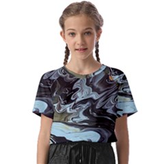 Abstract Painting Black Kids  Basic Tee