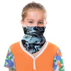 Abstract Painting Black Face Covering Bandana (kids)