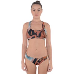 Paint Cross Back Hipster Bikini Set
