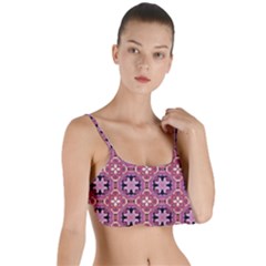 Abstract-background-motif Layered Top Bikini Top 