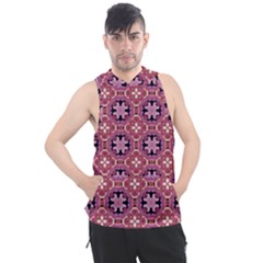 Abstract-background-motif Men s Sleeveless Hoodie by nateshop