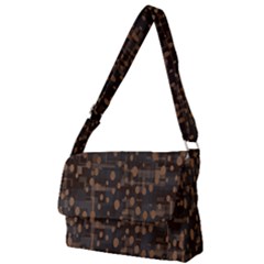 Abstract Dots Full Print Messenger Bag (l)