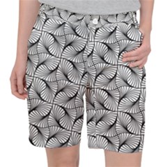 Abstract-gray Pocket Shorts