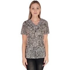 Comb Women s V-neck Scrub Top