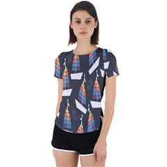Non-seamless Back Cut Out Sport Tee