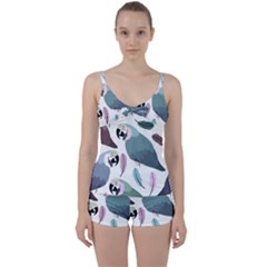 Parrot Tie Front Two Piece Tankini by nateshop