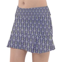 Seamless-pattern Gray Classic Tennis Skirt