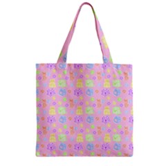 Dungeons And Cuties Zipper Grocery Tote Bag by thePastelAbomination