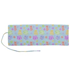 Dungeons And Cuties In Blue Roll Up Canvas Pencil Holder (m)