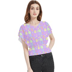 Dungeons And Cuties Butterfly Chiffon Blouse