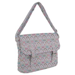 Seamless-pattern Buckle Messenger Bag by nateshop