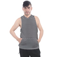 Square-black Men s Sleeveless Hoodie