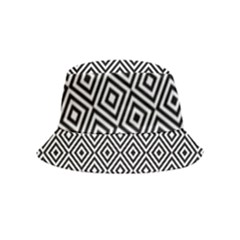 Square-black Inside Out Bucket Hat (kids)