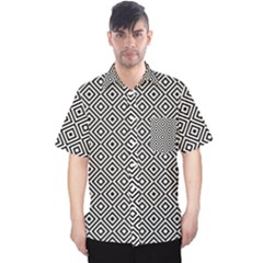 Square-black Men s Hawaii Shirt