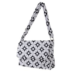 Star-white Triangle Full Print Messenger Bag (m) by nateshop