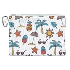 Summer Canvas Cosmetic Bag (xl) by nateshop