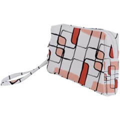 Abstract Seamless Pattern Art Wristlet Pouch Bag (small)