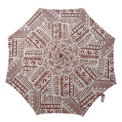 Tribal Pattern Vintage Texture Hook Handle Umbrellas (small)
