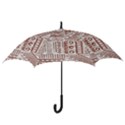 Tribal Pattern Vintage Texture Hook Handle Umbrellas (Small) View3