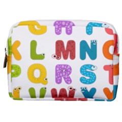 Vectors Alphabet Eyes Letters Funny Make Up Pouch (medium) by Sapixe