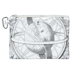 Constellations Celestial Moon Earth Canvas Cosmetic Bag (xl) by Sapixe