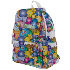 Cats Cartoon Cats Colorfulcats Top Flap Backpack by Sapixe